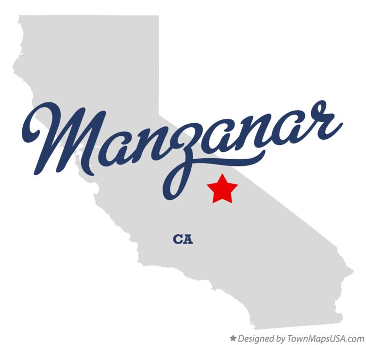 Map of Manzanar California CA