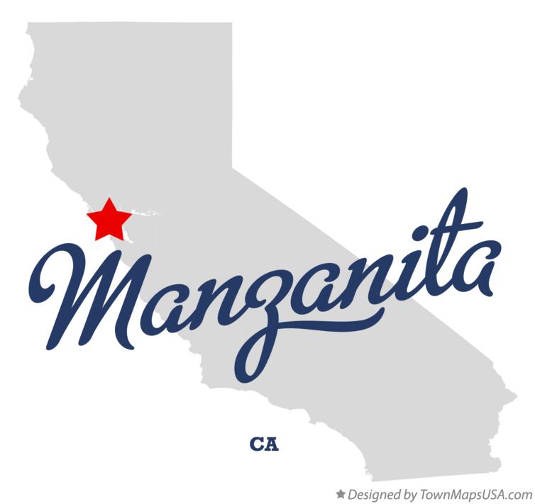 Map of Manzanita California CA