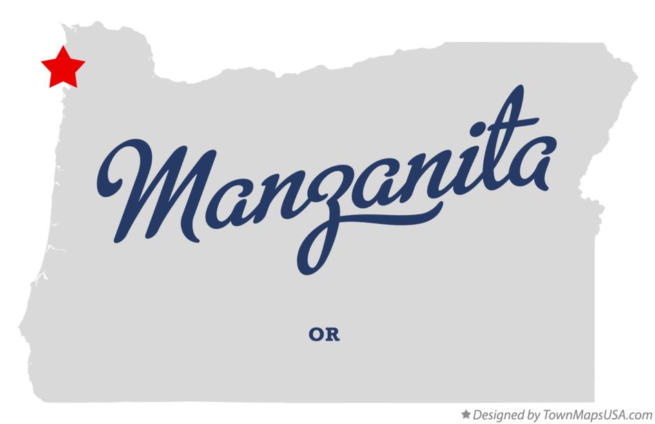 Map of Manzanita Oregon OR
