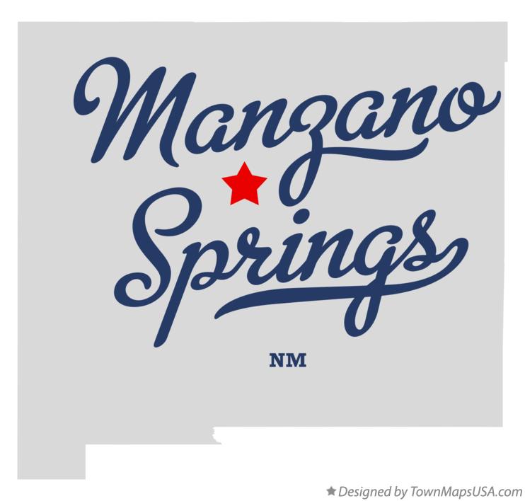 Map of Manzano Springs New Mexico NM