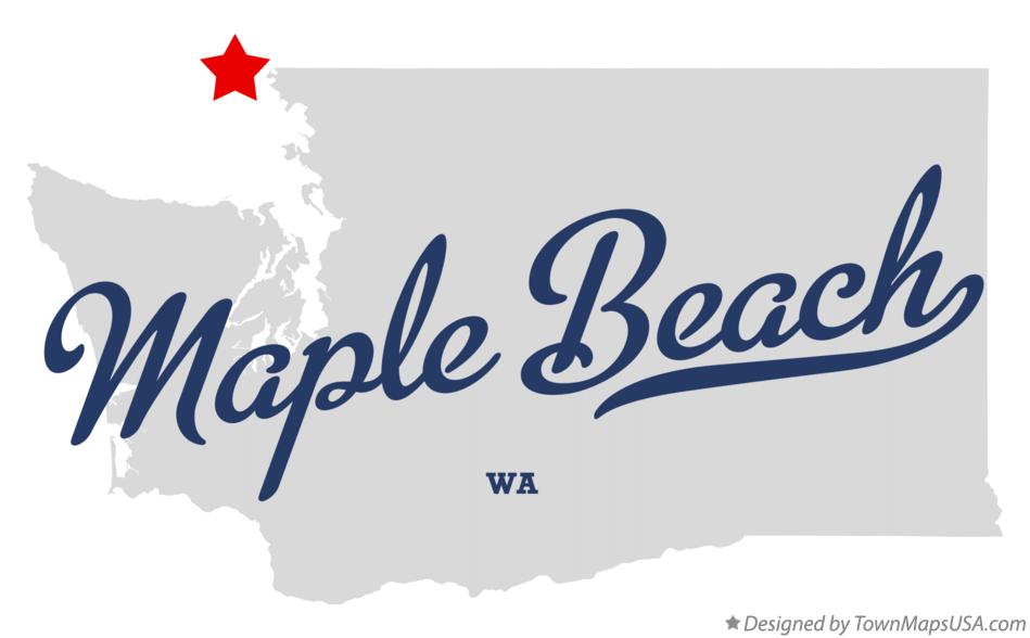 Map of Maple Beach Washington WA