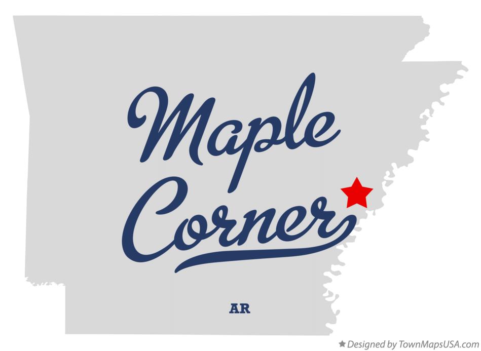 Map of Maple Corner Arkansas AR