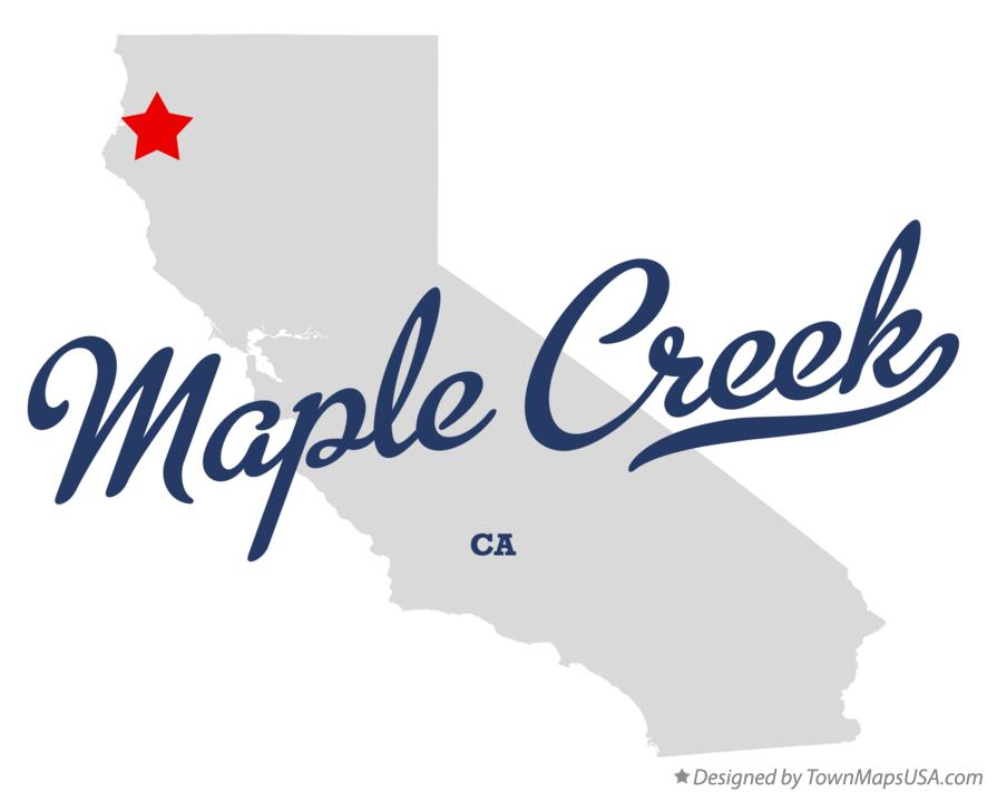 Map of Maple Creek California CA