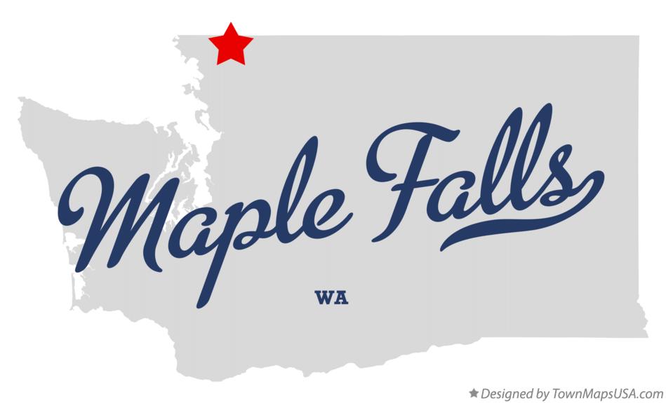 Map of Maple Falls Washington WA