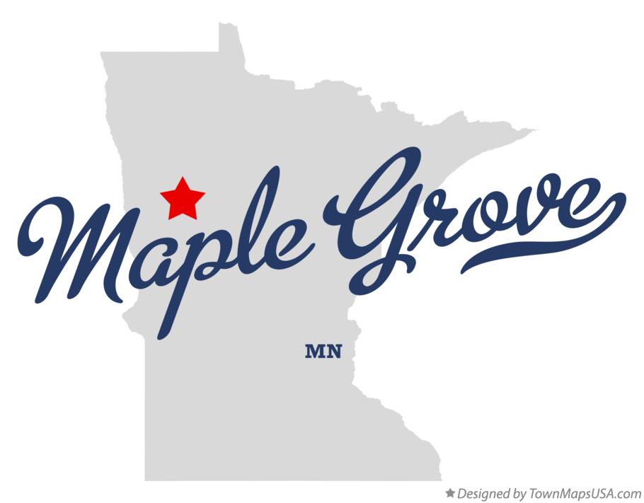 Map of Maple Grove Minnesota MN