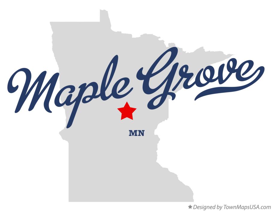 Map of Maple Grove Minnesota MN