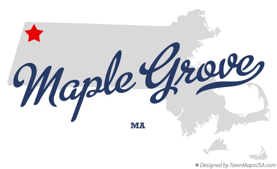 Map of Maple Grove Massachusetts MA