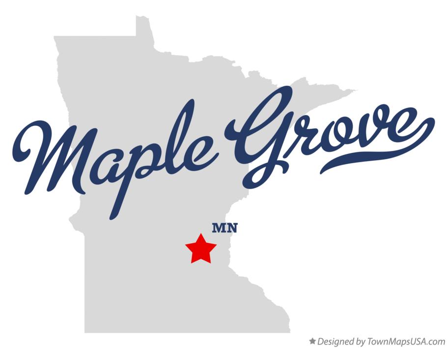 Map of Maple Grove Minnesota MN