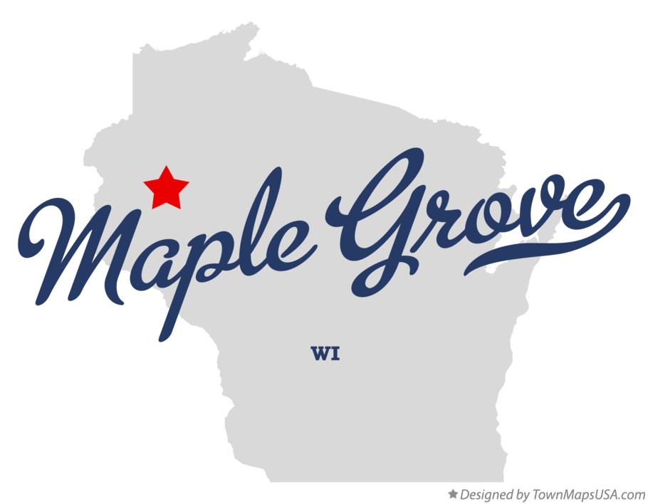 Map of Maple Grove Wisconsin WI