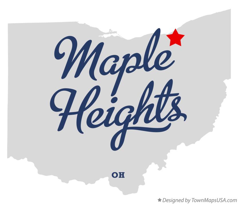 Map of Maple Heights Ohio OH