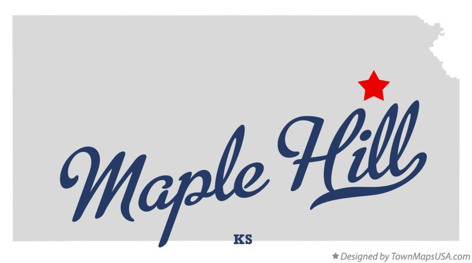 Map of Maple Hill Kansas KS