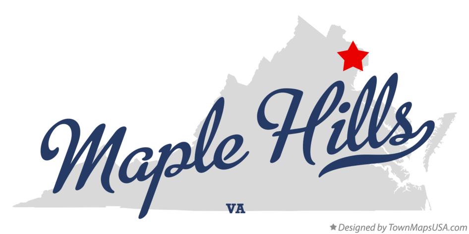 Map of Maple Hills Virginia VA