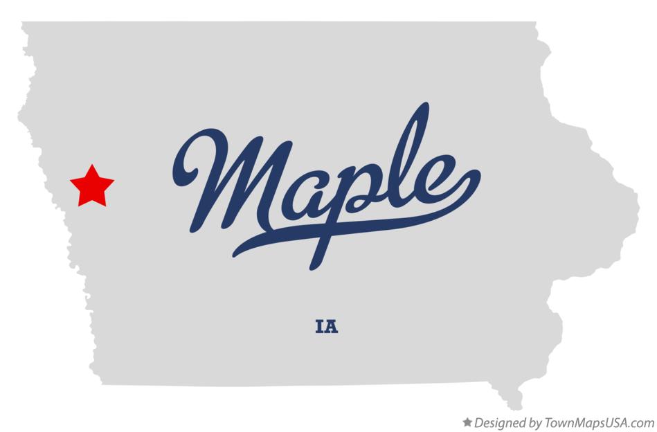 Map of Maple Iowa IA