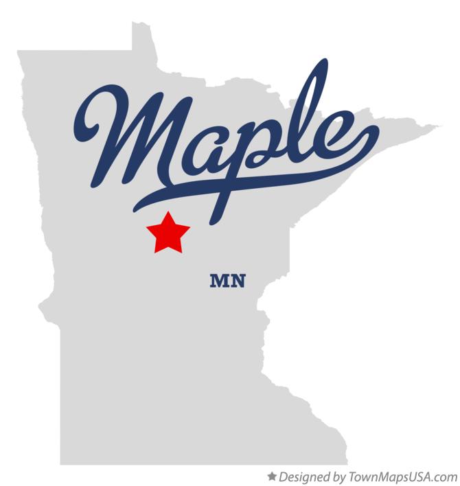 Map of Maple Minnesota MN