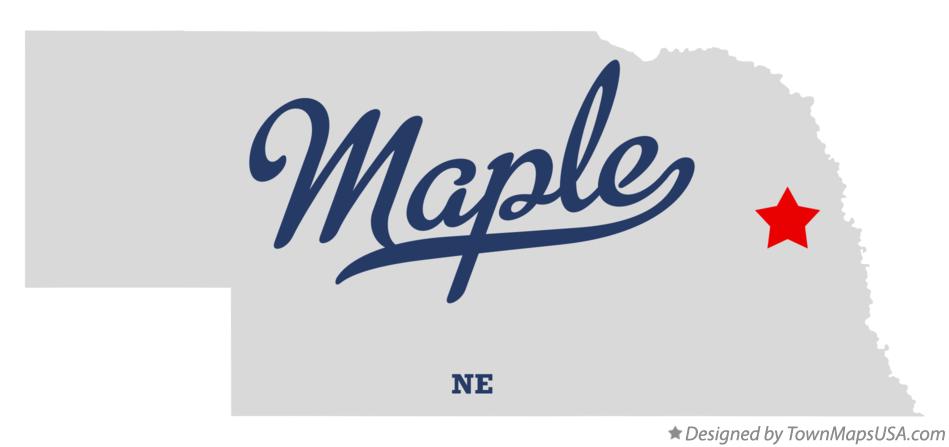 Map of Maple Nebraska NE