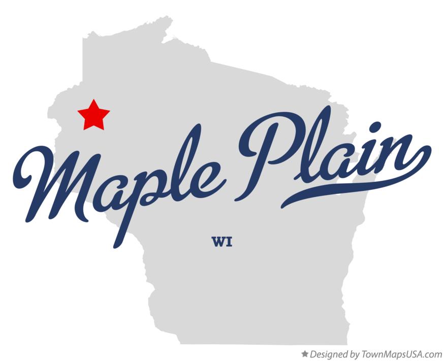 Map of Maple Plain Wisconsin WI