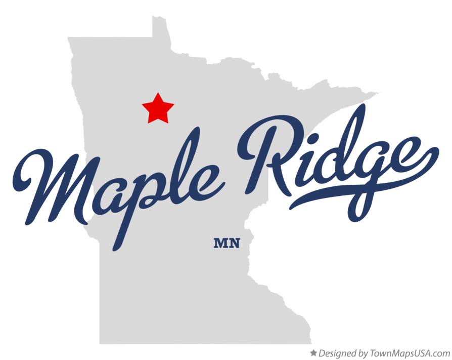 Map of Maple Ridge Minnesota MN