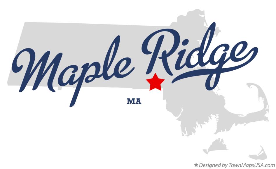 Map of Maple Ridge Massachusetts MA