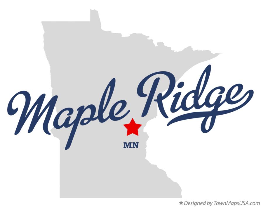 Map of Maple Ridge Minnesota MN
