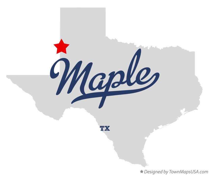 Map of Maple Texas TX
