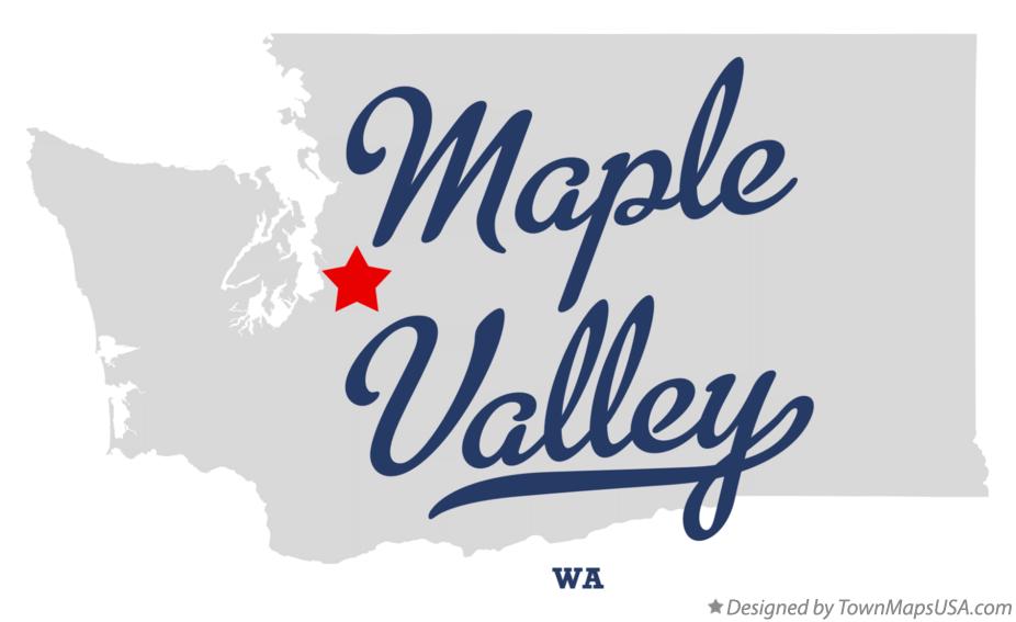 Map of Maple Valley Washington WA
