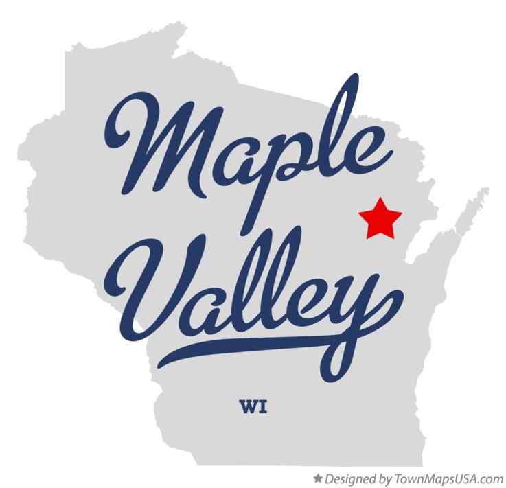 Map of Maple Valley Wisconsin WI