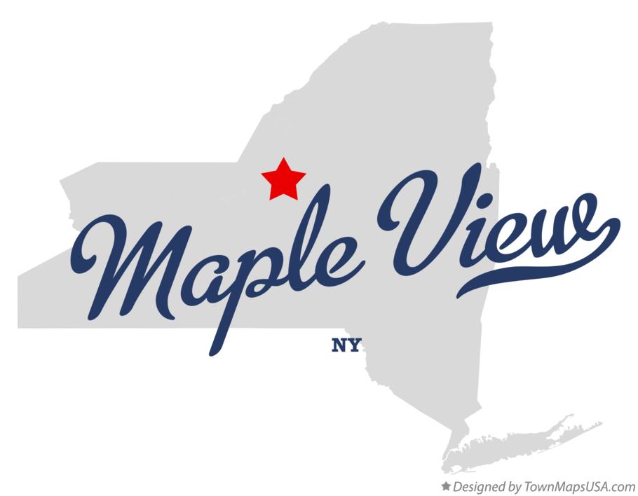 Map of Maple View New York NY