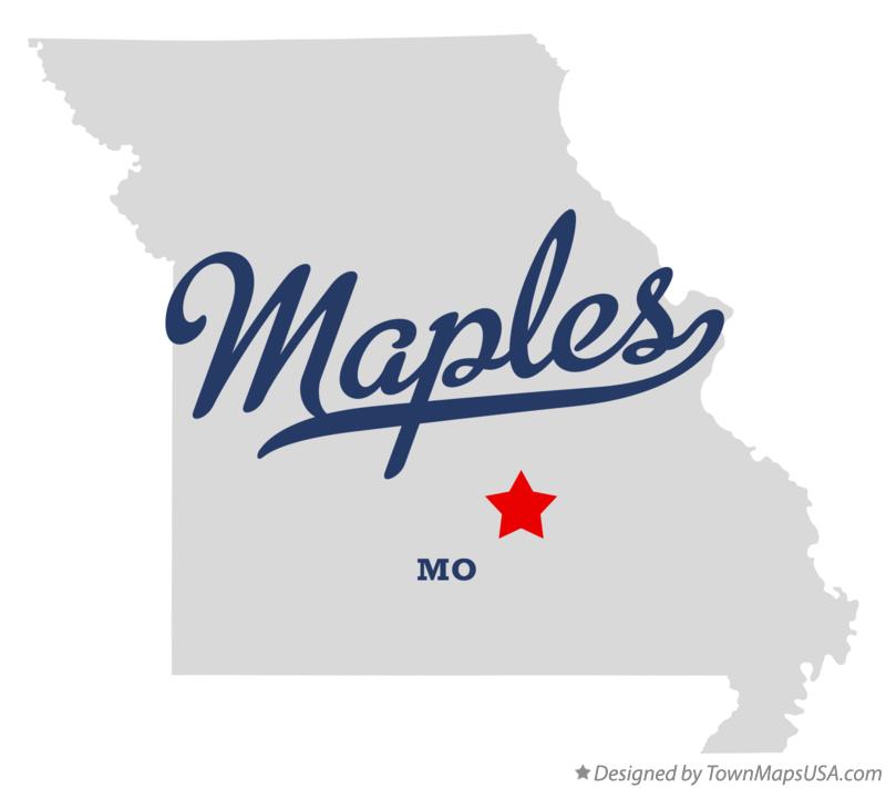 Map of Maples Missouri MO