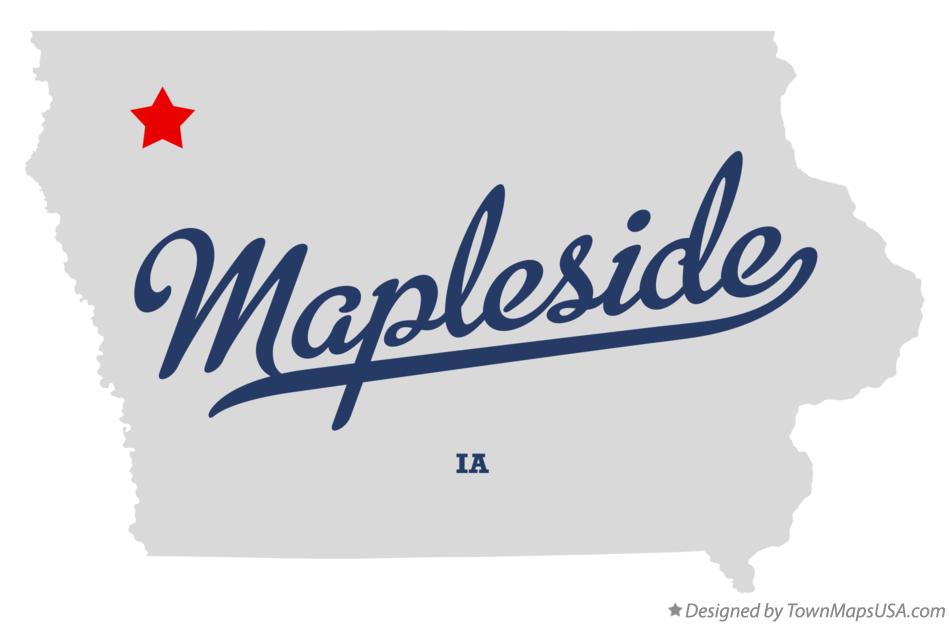Map of Mapleside Iowa IA