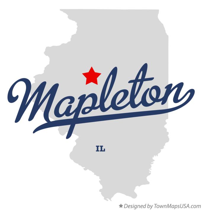 Map of Mapleton Illinois IL