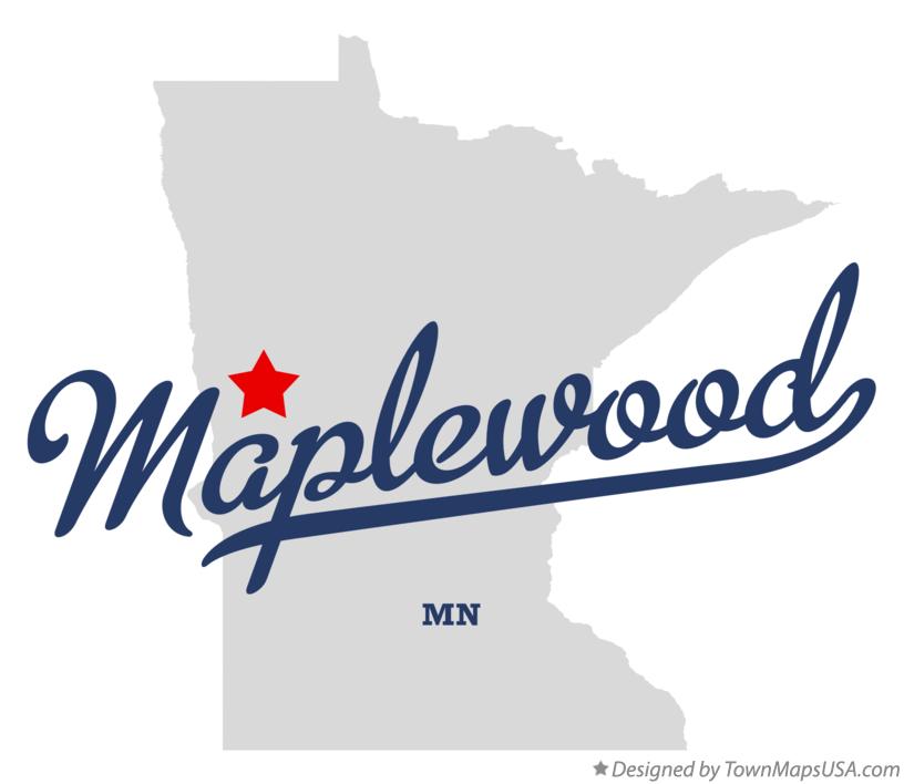 Map of Maplewood Minnesota MN