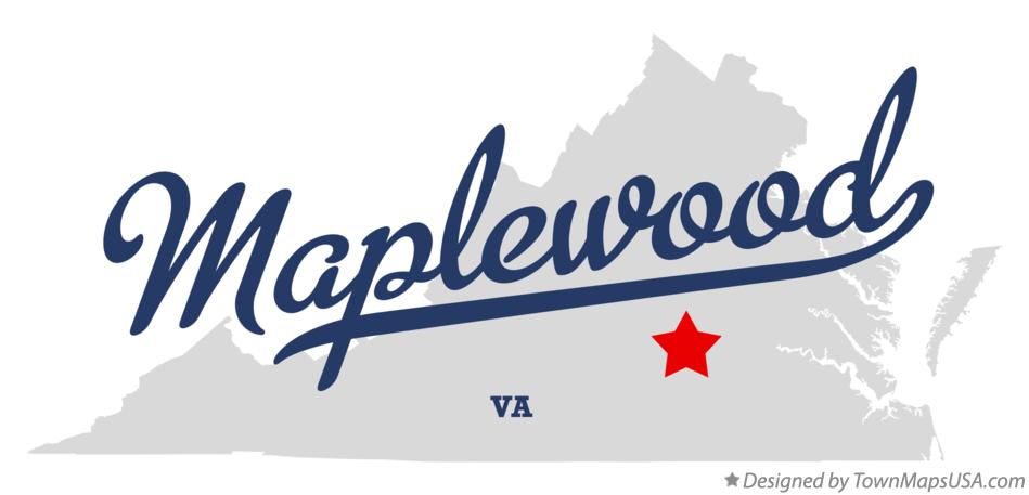 Map of Maplewood Virginia VA