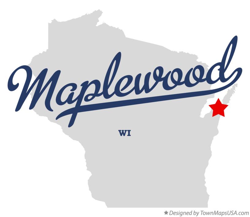Map of Maplewood Wisconsin WI
