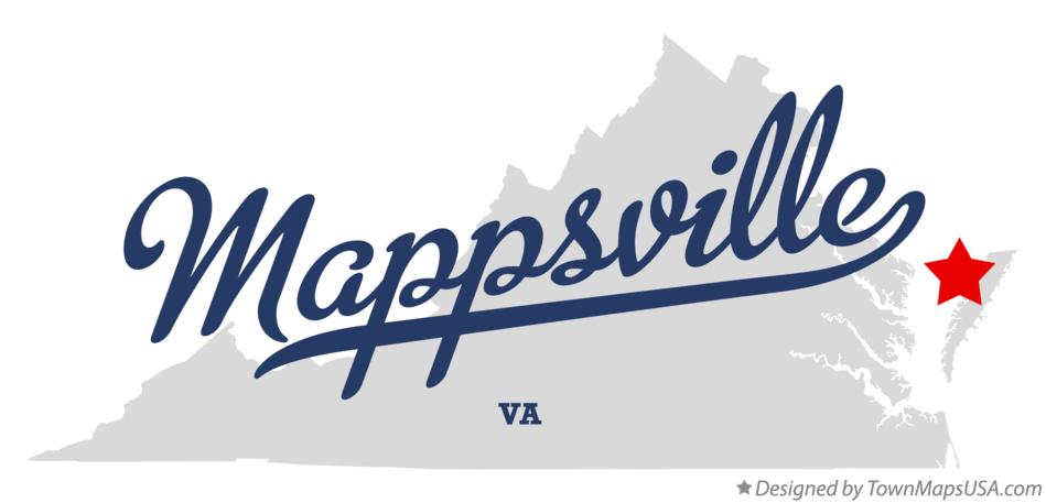 Map of Mappsville Virginia VA