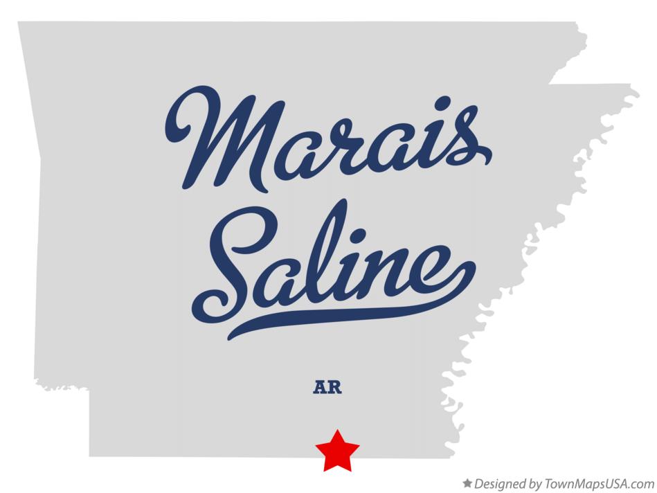 Map of Marais Saline Arkansas AR