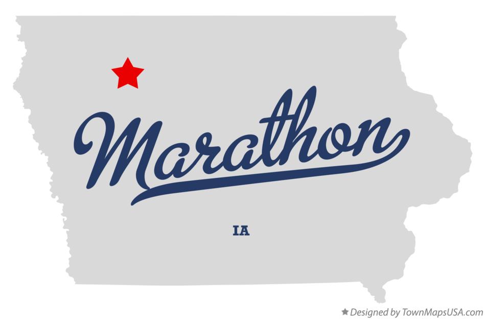 Map of Marathon Iowa IA