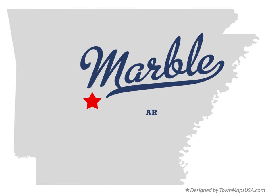 Map of Marble Arkansas AR