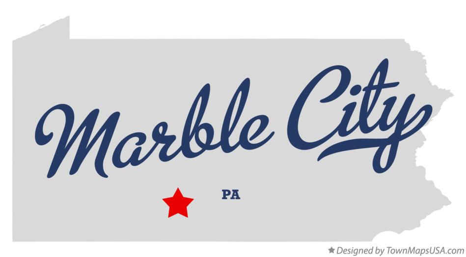 Map of Marble City Pennsylvania PA