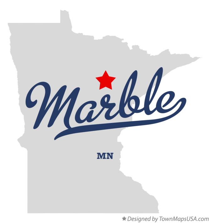 Map of Marble Minnesota MN