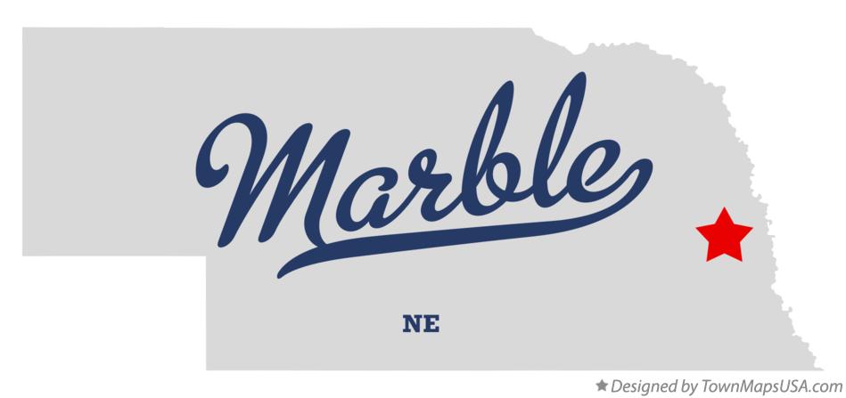 Map of Marble Nebraska NE