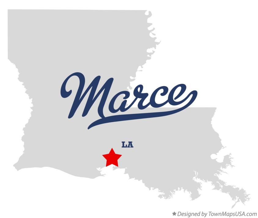 Map of Marce Louisiana LA