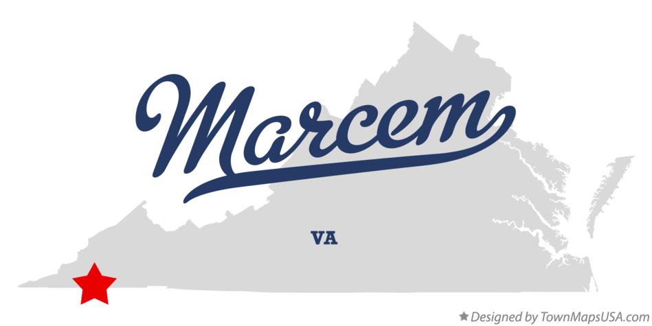 Map of Marcem Virginia VA