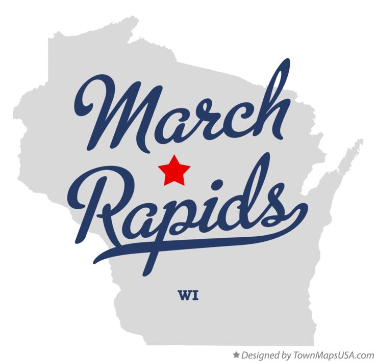 Map of March Rapids Wisconsin WI