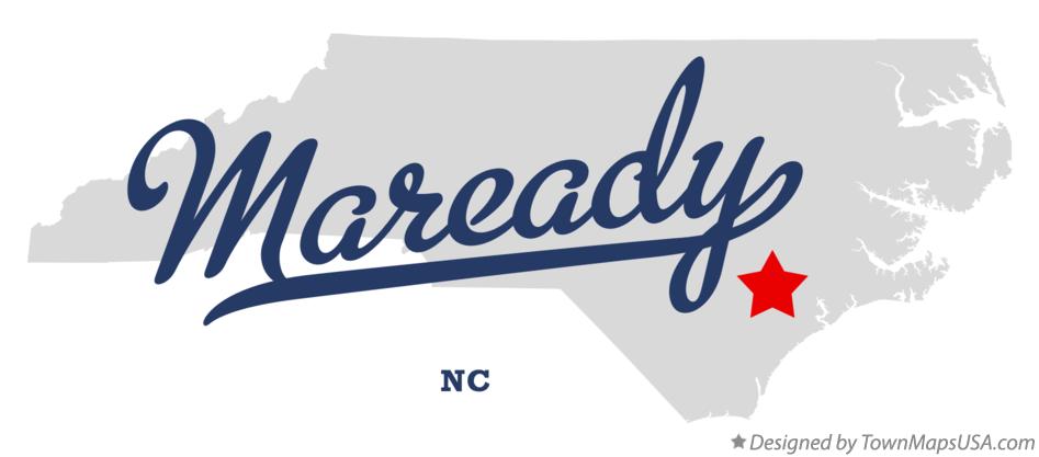 Map of Maready North Carolina NC