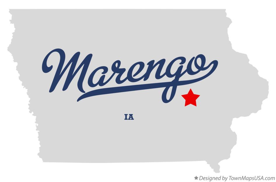 Map of Marengo Iowa IA