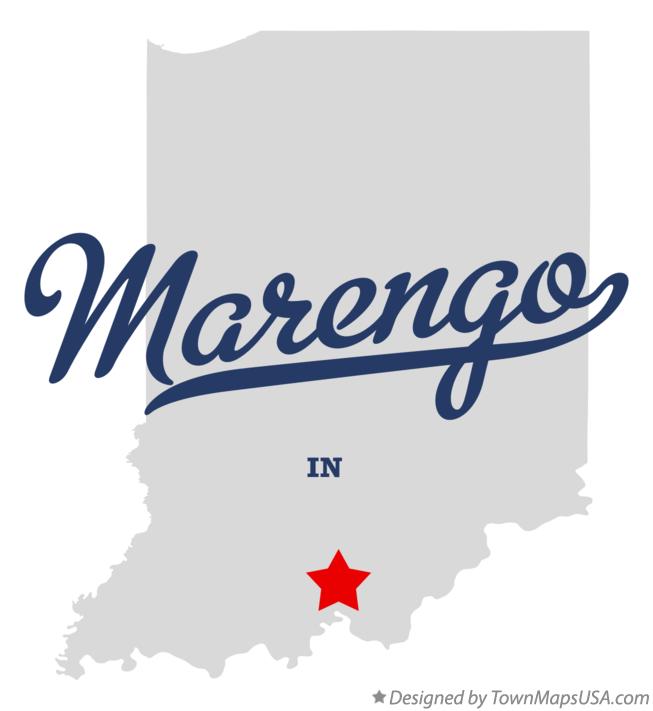 Map of Marengo Indiana IN