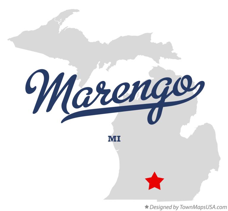 Map of Marengo Michigan MI