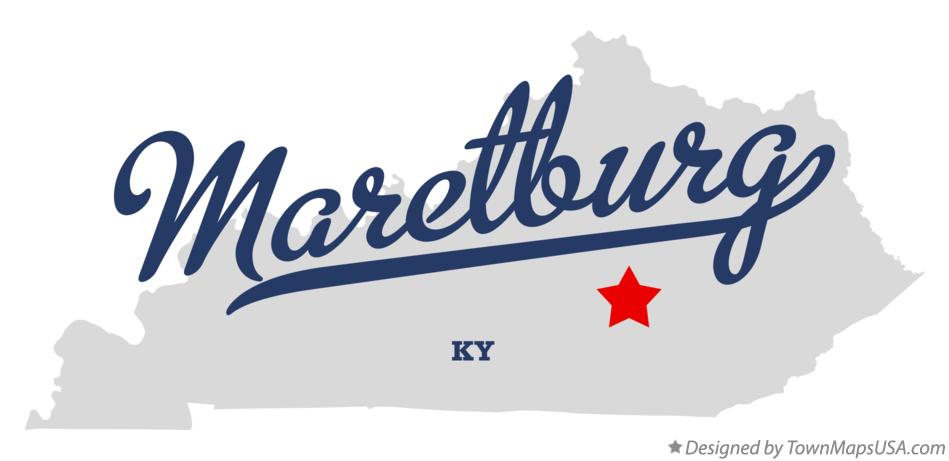Map of Maretburg Kentucky KY