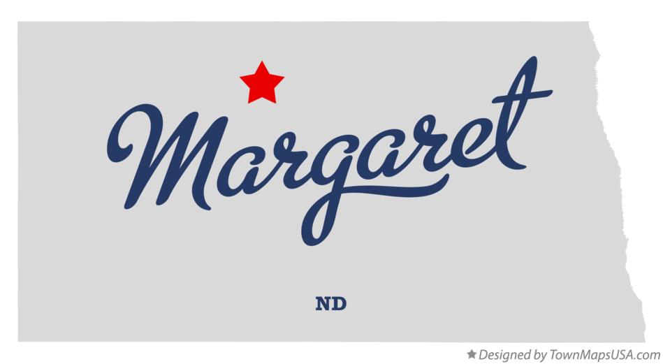 Map of Margaret North Dakota ND