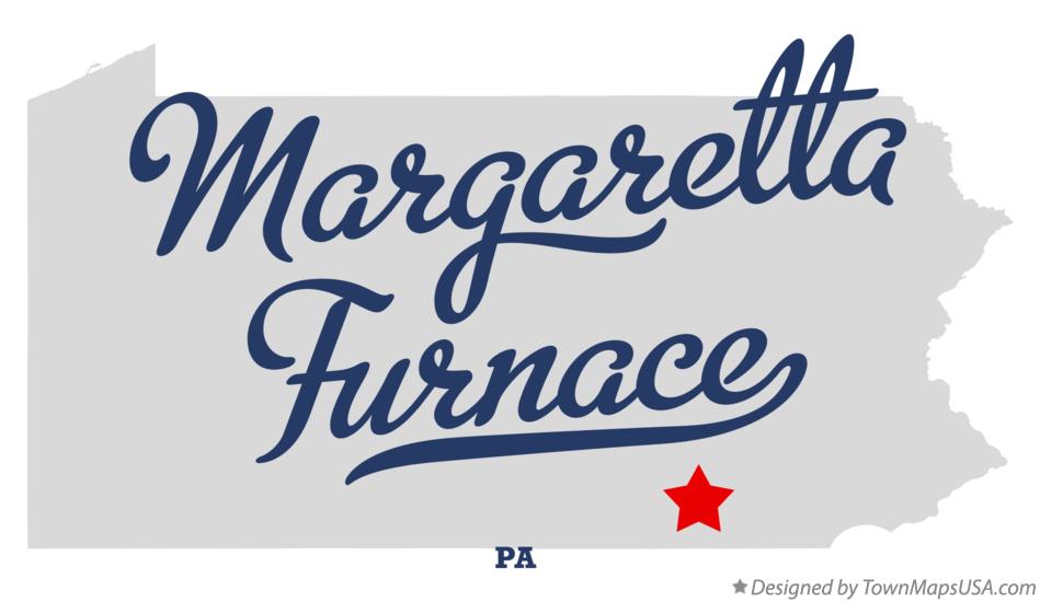Map of Margaretta Furnace Pennsylvania PA